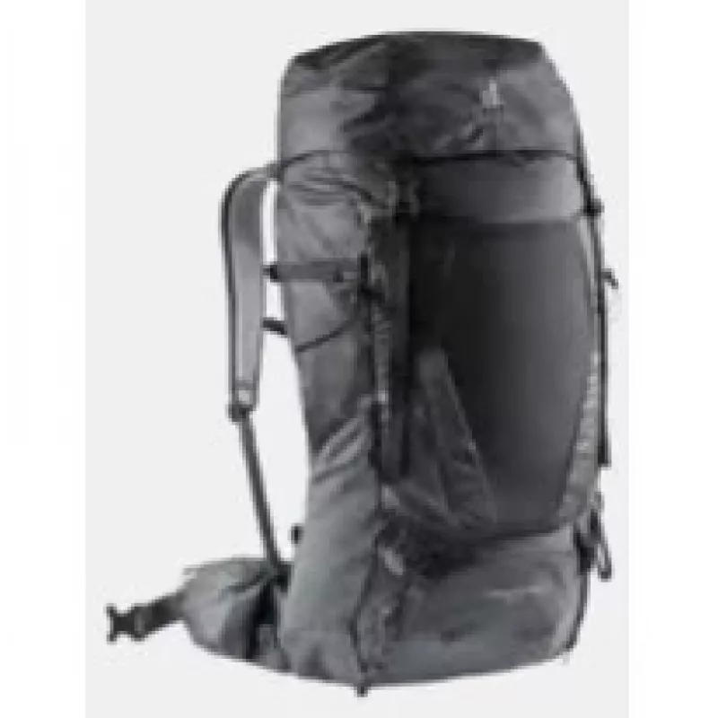 Rucksack DEUTER Futura Air Trek 50 L – Toplader, 50 L Volumen, erweiterbar auf 60 L, Unisex, Schwarz