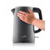 ETA Wasserkocher | ETA859590020 EDITA | Elektrisch | 2200 W | 1,5 L | Edelstahl | 360° drehbare Basis | Grau