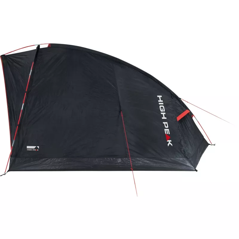 Zelt High Peak Minitramp 2 leicht schwarz/rot — kompaktes 2-Personen-Campingzelt