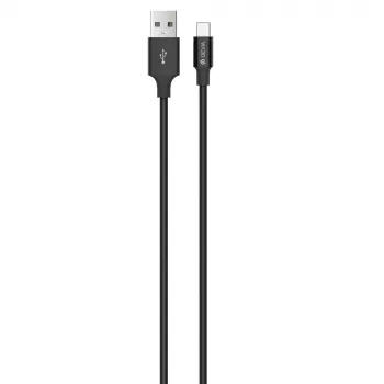 USB-Typ-C-Kabel Devia Pheez-Serie 1 m, 5 V 2,4 A, Schwarz