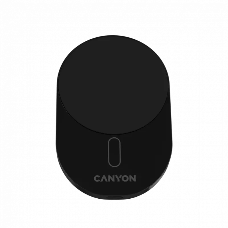 Kabelloses Autoladegerät CANYON OnGrip 105 15W Qi2 Wireless Schwarz