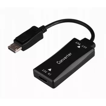 Videokabeladapter GEMBIRD A-HDMIF30-DPM-01 HDMI Typ A auf DisplayPort 0,15 m Schwarz