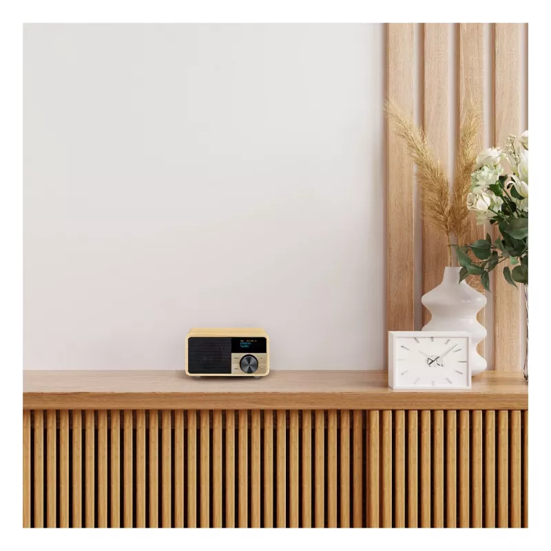 Tischradio Sangean DDR-7 Naturholz FM AM Bluetooth, Holzgehäuse, FM/AM-Tuner, Bluetooth-Audio