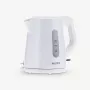 Elektrischer Wasserkocher SEVERIN 1 L 2200 W weiß – kabellos, 360° Basis, verdecktes Heizelement