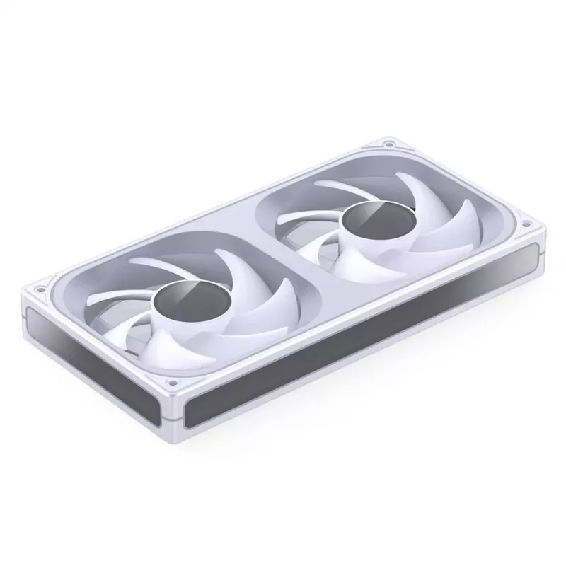 JONSBO ZB-240W 2x120mm ARGB PWM Gehäuselüfter – Weiß
