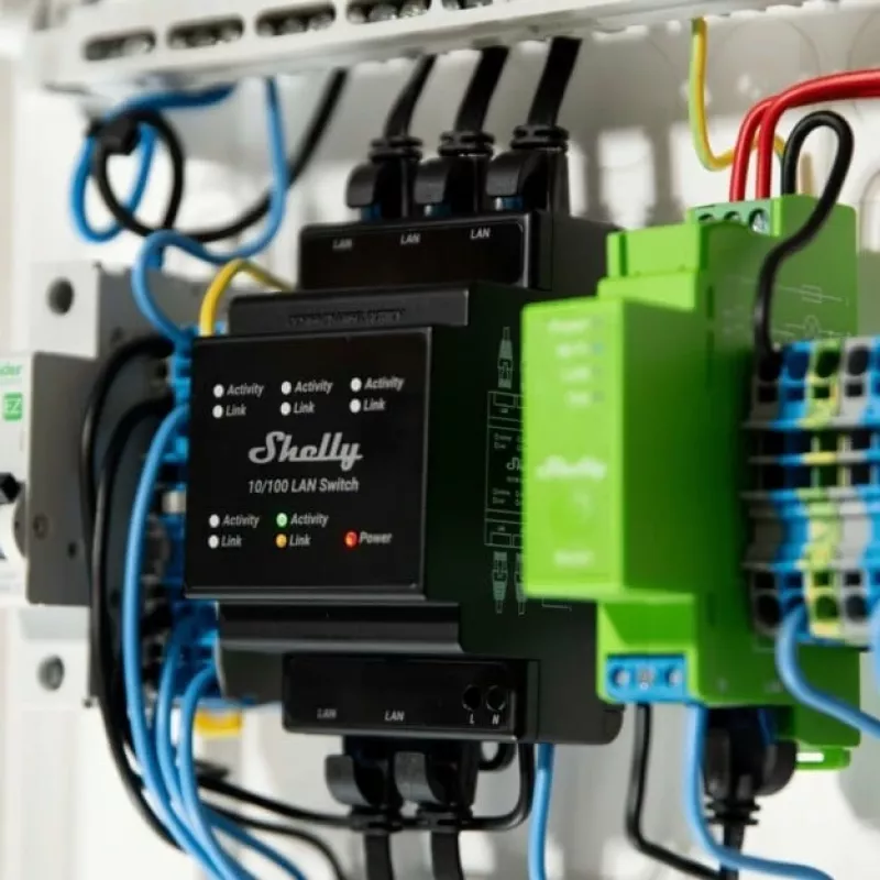 Smart Switch Shelly LAN Switch Schwarz AC 110-240V 1W