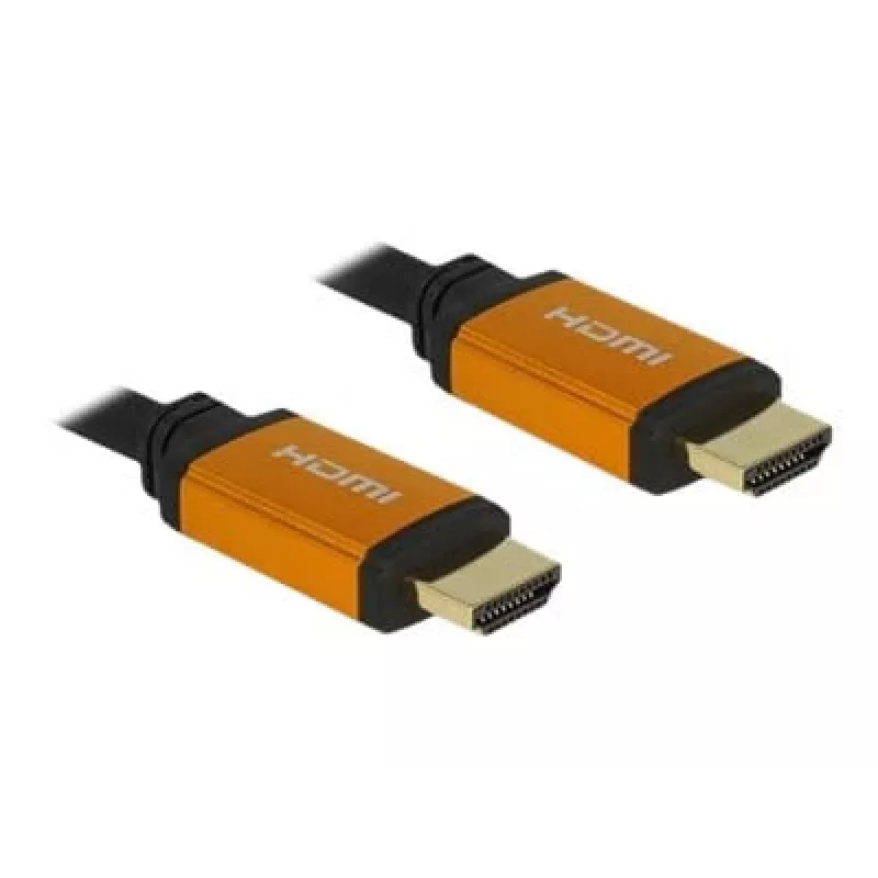 HDMI-Kabel DeLOCK 85728 1,5 m Typ A Schwarz Gold