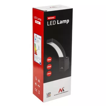 Wandleuchte MACLEAN MCE343 LED modernes Design, Außenfassadenleuchte, Modell MCE343 B