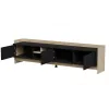Cama RTV PORTO 3D Schrank 190x38x50 Eiche/schwarz
