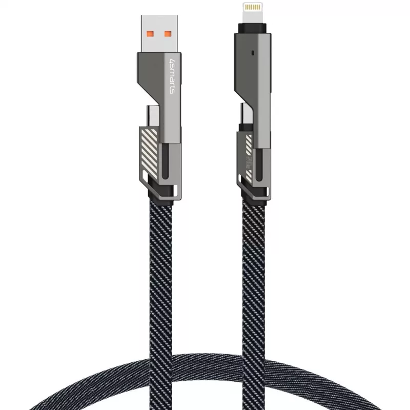 4smarts USB-C Kabel ComboCord Flat 240W+ Schlüsselanhänger - Kabel - Digital/Daten
