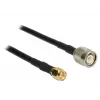 Koaxialkabel DeLOCK 89498 TNC SMA CFD200 10m Schwarz