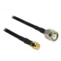 Koaxialkabel DeLOCK 89498 TNC SMA CFD200 10m Schwarz