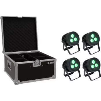 LED PAR Set EUROLITE 20000846 — 4 Scheinwerfer, je 3×8W QCL Spot