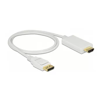 Video-Kabel-Adapter DeLOCK 83817 1 m DisplayPort HDMI Weiß