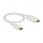 Video-Kabel-Adapter DeLOCK 83817 1 m DisplayPort HDMI Weiß