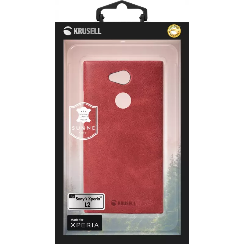 Cover Krusell SUNNE Sony Xperia L2 14 cm (5.5 Zoll) Rot