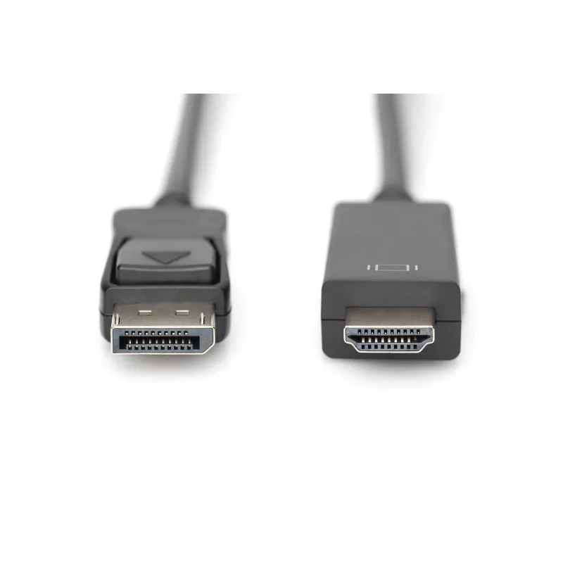 Adapterkabel DisplayPort 1.2 mit Verriegelung 4K 60Hz UHD Typ DP/HDMI A M/M schwarz 2 m