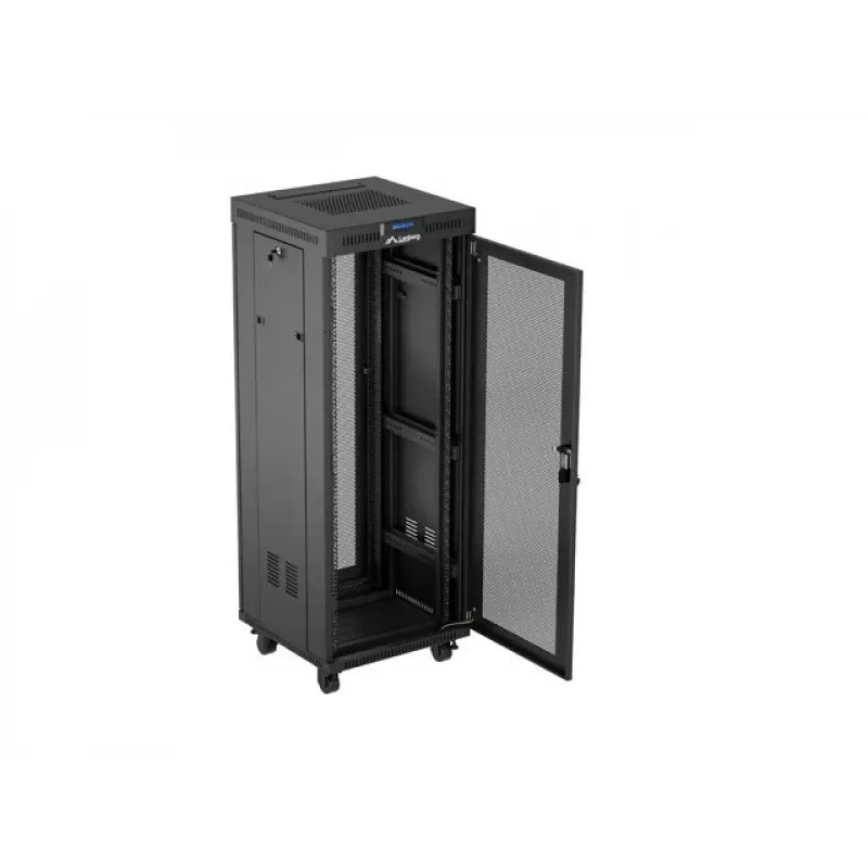 Lanberg FF01-6632-23BL Rack-Schrank 32U Freistehender Rack Schwarz
