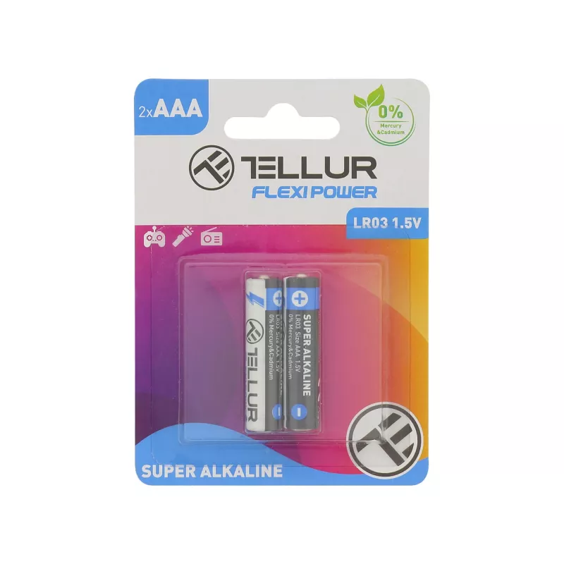 Batterie Tellur Flexi Power AAA LR03 1,5V, 2 Stück Set
