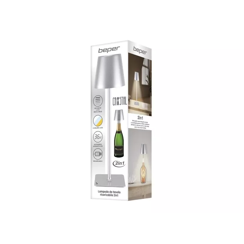 Wasserkocher Beper P201UTP117 1,7 L 2200 W Edelstahl-Heizelement kabellos
