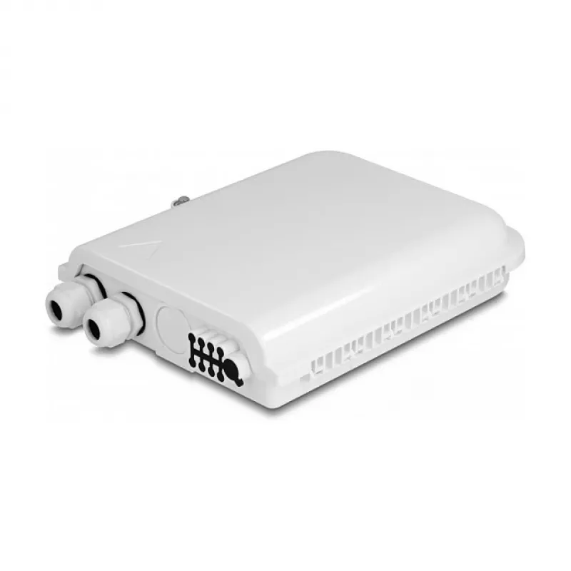 DeLOCK Glasfaserverteilerbox 8 Port wasserdicht Weiß