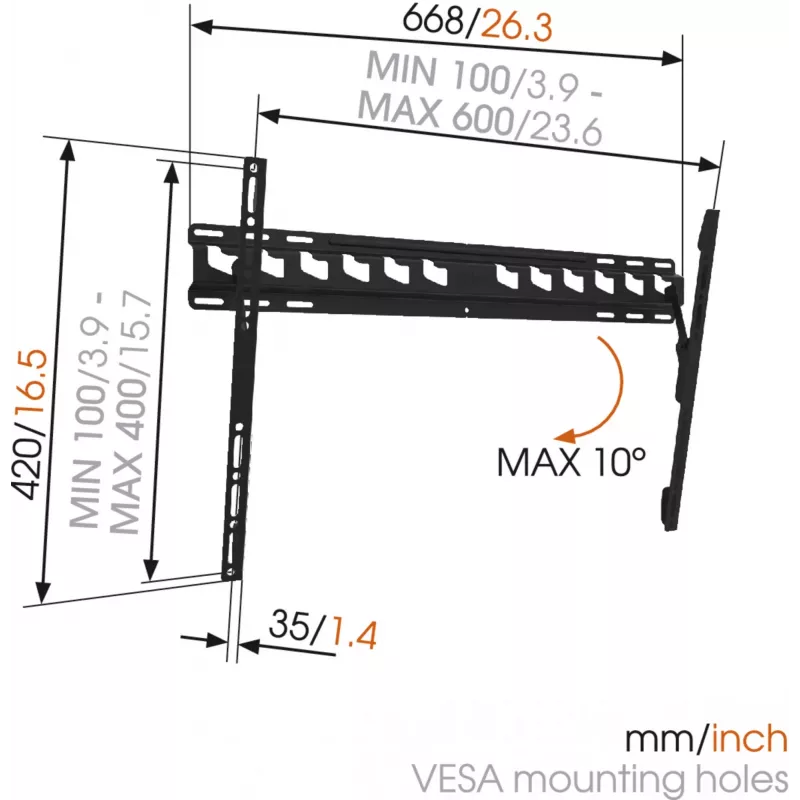 Vogels MA4010-A1 TILT Wandhalterung 40-65