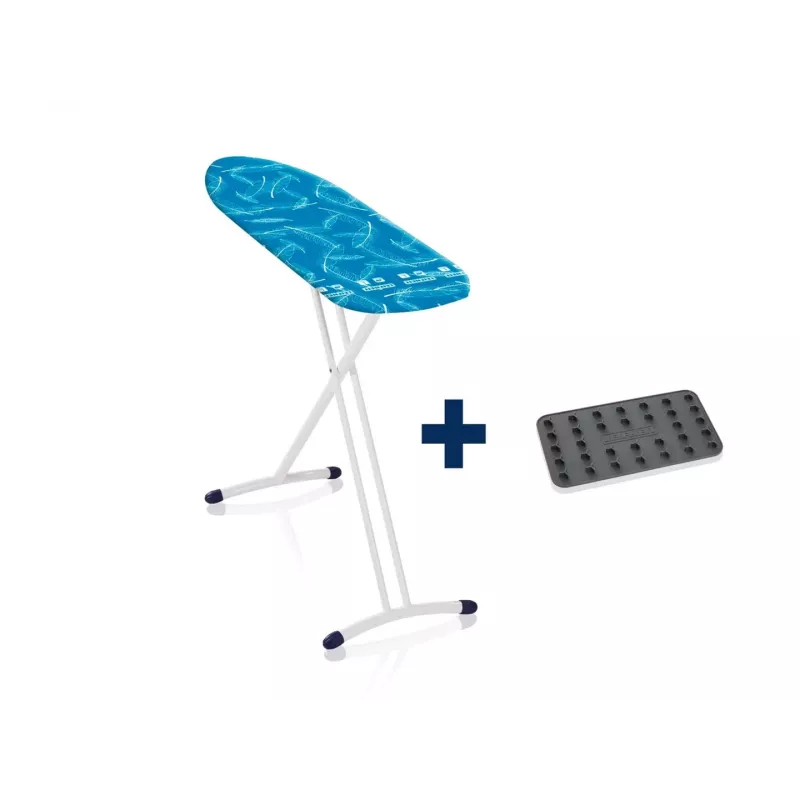 Bügelbrett Leifheit Air Board L Solid Shoulder 130 x 38 cm, höhenverstellbar 76–100 cm, Tasche, weiß