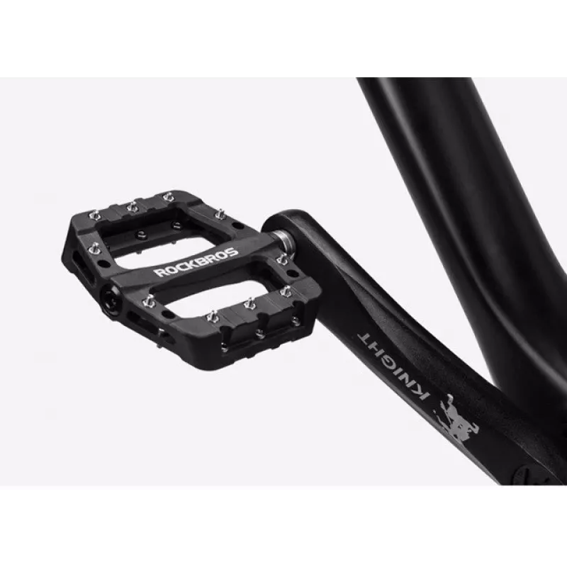 Rockbros 2017-12CBK Nylon Fahrradpedalset - Schwarz