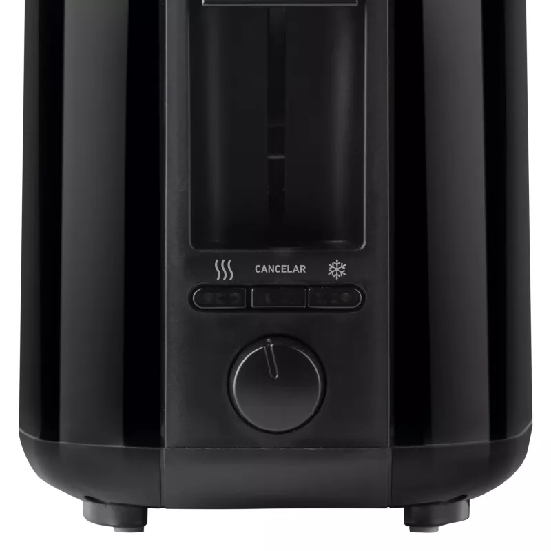 Toaster Jata JETT1585 2-Scheiben 1400 W Schwarz Tasten Drehregler 230 V Schlitzbreite 25 cm Schlitztiefe 3 cm