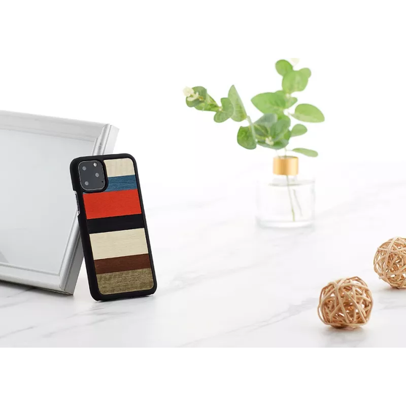 Smartphone-Hülle man and wood für iPhone 11 Pro — corallina Schwarz