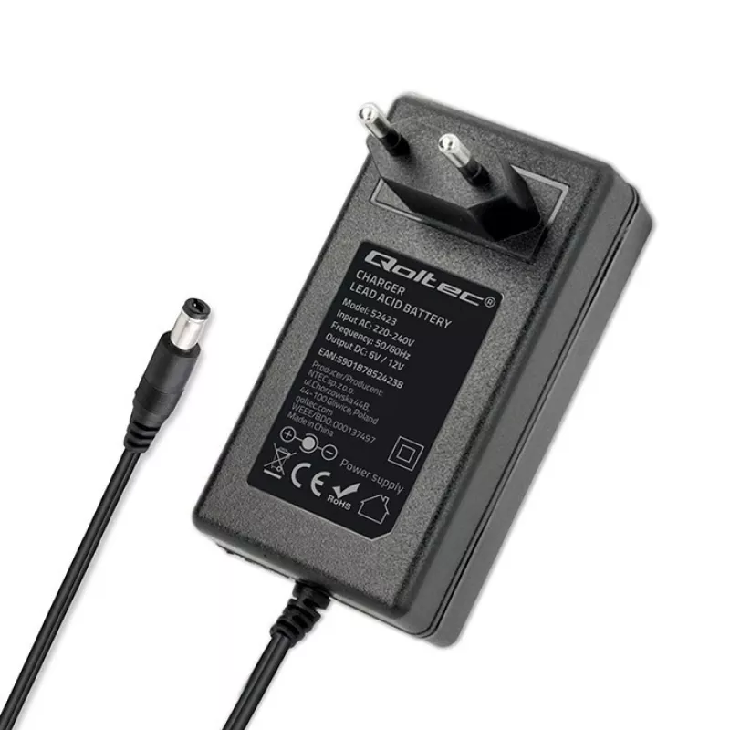 Batterieladegerät QOLTEC 52423 für AGM/GEL/STD-Batterien 6V/12V 1,5A