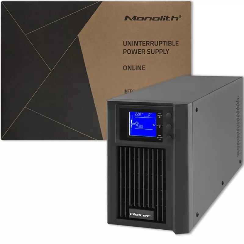 Unterbrechungsfreie Stromversorgung QOLTEC 53981 On line 2kVA, 2000 VA Kapazität