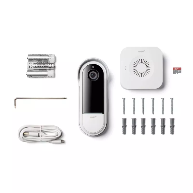 Türklingel-Gong Omajin by Netatmo OVD-01-EU Schwarz Weiß