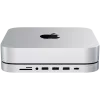 Satechi USB Typ-C Aluminium-Ständer und Hub für Apple Mac mini (Silber)