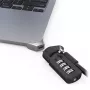Compulocks Ledge-Adapter für MacBook Air 15 Zoll M2 M3 Kombinationskabelschloss Silber