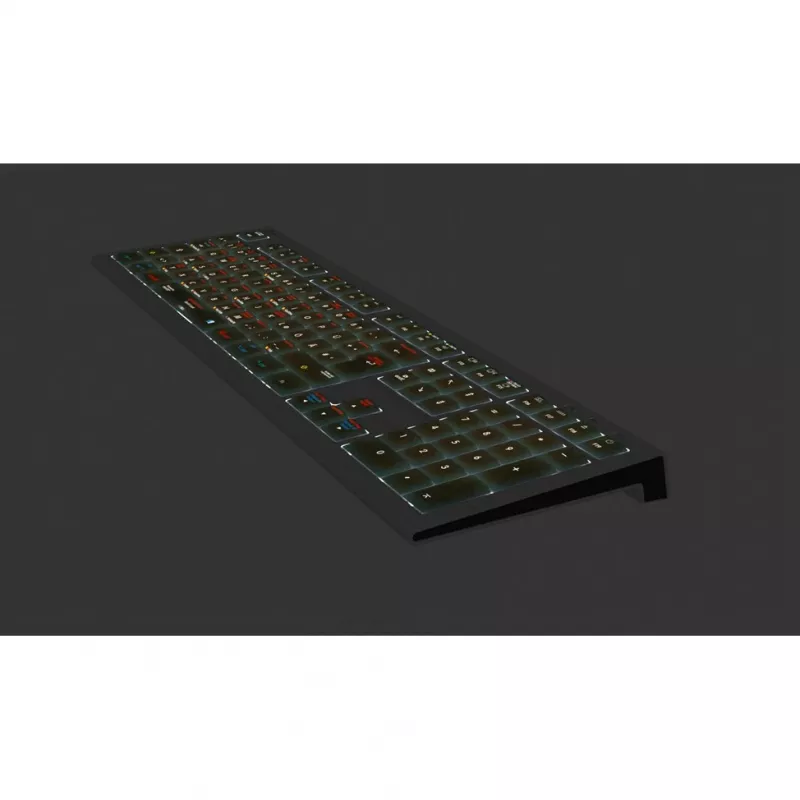 Logickeyboard LKB-OSX-A2M-DE Tastatur USB QWERTZ Deutsch Schwarz (LKB-OSX-A2M-DE)