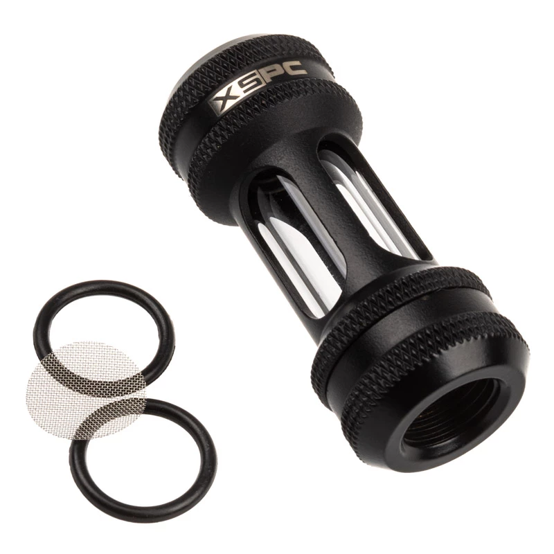 Inline-Filter XSPC G1/4 Zoll mattschwarz für Flüssigkeitskühlkreisläufe