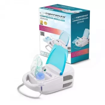 Tisch-Mesh-Vernebler ESPERANZA ECN002 — 0,4 ml/min Verneblung, 10 ml Fassungsvermögen, Erwachsenen- und Kindermaske, Mundstück, 220 V