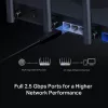 Tischrouter MERCUSYS MR47BE — Tri‑Band Wi‑Fi 7 (2,4/5/6 GHz), 9300 Mbit/s, 3× RJ‑45, 2,5GbE, 6 externe Antennen