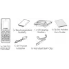IP-Telefon Grandstream DP725 Funkhandset, grau, 1,8 Zoll TFT-Display, 20 Leitungen, Li-Ion 1500 mAh