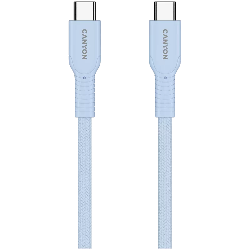 CANYON Kabel OnWire 60CL C-C 60W COLOR Geflochten 1m Hellblau