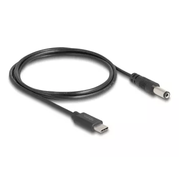 DeLOCK USB-Typ-C-Stromkabel 1 m 5,5 x 2,1 mm Stecker 5 V 1,5 A