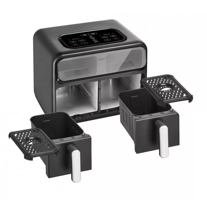 Heißluftfritteuse AMICA AFM7020 Schwarz — 700 W Leistung, 3,5 l Fassungsvermögen