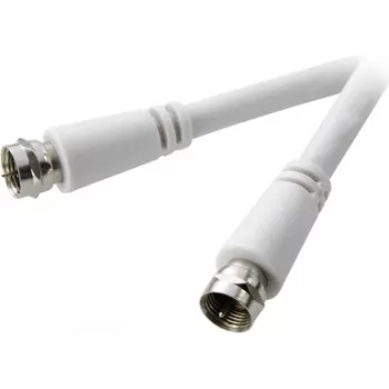 SpeaKa Professional SAT-Verbindungskabel [1x F-Stecker - 1x F-Stecker] 3 m 90 dB Weiß (SP-7870004)