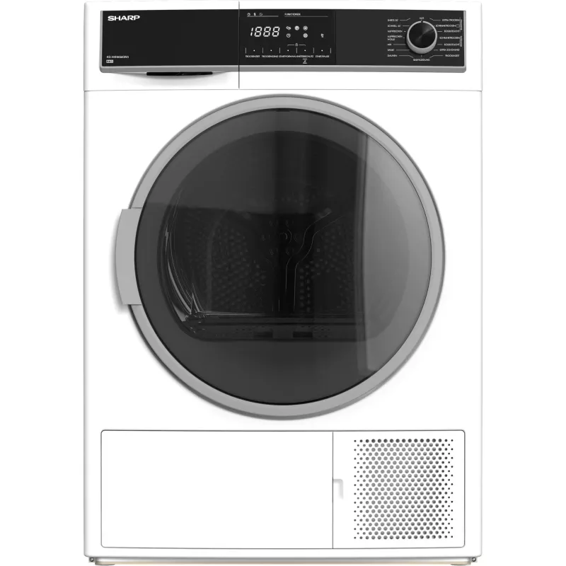 Sharp KD-HHH8S8GW3-DE Wäschetrockner Freistehend Frontlader 8 kg Weiß