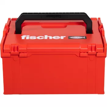 Toolbox FISCHER L-BOXX FLB 238 leer, rot/schwarz, modularer Aufbewahrungskoffer