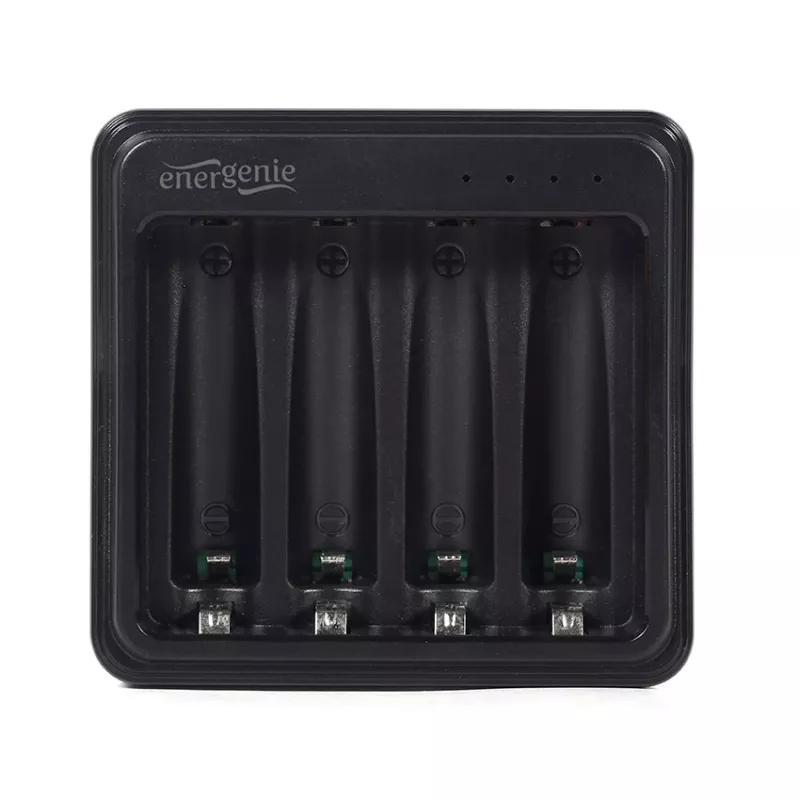 Batterieladegerät Gembird BC-USB-03 USB-kompatibel AA AAA Schwarz