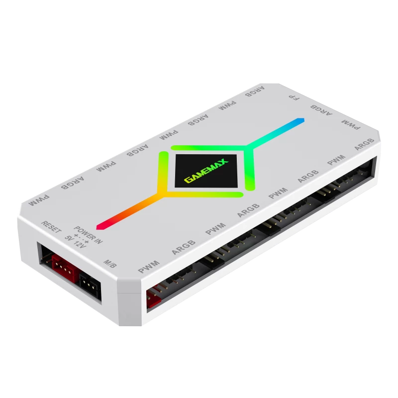 Gamemax | Fernbedienung | V4.0 ARGB PWM HUB BK | Weiß | Gamemax