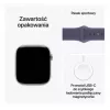 Apple Watch Series 11 GPS + Cellular 42mm Silber Aluminiumgehäuse mit Purple Fog Sportarmband - M/L