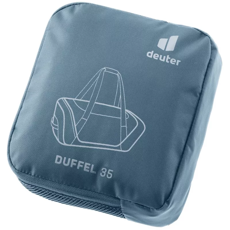Reisetasche DEUTER Duffel 35 atlantic-ink — 35 L Fassungsvermögen, wasserdichter Boden, Tragegriffe